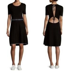 Opening Ceremony Crochet Detail Cut-Out Back Fit and Flare Dress - M